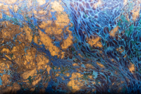 Turquoise marbled paper