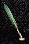 Feather with Green Nibs