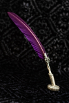 Feather with Purple Nibs